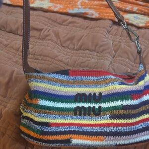 Striped Shoulder Bag